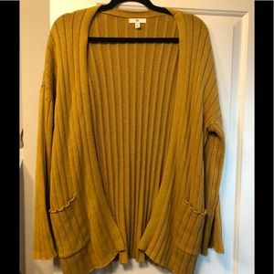 BP mustard cardigan